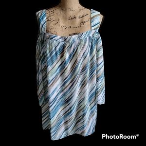 Catherines Cold Shoulder Blouse Plus Sz 3x